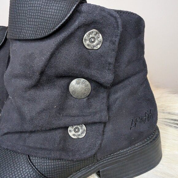 Blowfish Black Kay-Kay Vegan / Cruelty Free Ankle Booties | Side Zip | 8.5 - Picture 3 of 11